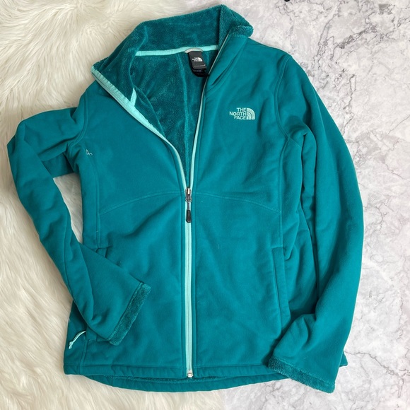 The North Face Jackets & Blazers - NORTH FACE Turquoise Sherpa lined Fleece Jacket Medium